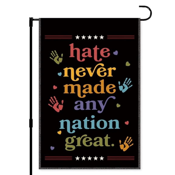 Xiyadun 18 x 12 Linen in This House We Believe Yard Sign Outdoor Flag, Weatherproof