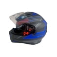 thumbnail image 4 of Casco Shiro 890 SH-30 Cerrado Certificado ECE 2205 Base Azul / Gris Shiro Balagardos 890-SH-30, 4 of 4