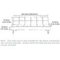 thumbnail image 5 of Solid color stretch sofa covers protective cover without armrests, foldable and elastic sofa cover (black), 5 of 5