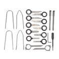 thumbnail image 1 of 20PCS Radio Removal Tool Kit Ergonomic Steel Universal Stereo CD Player Removal Key Kit for Cars Trucks, 1 of 22