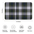 thumbnail image 3 of Blue Green Plaid Checkered Pattern Bathroom Rugs Mat,Non Slip Microfiber Bathroom Rug,Rubber Backing,Soft Bathroom Mats for Bathroom Floor,Tub and Shower,17x27in(43x68cm), 3 of 5