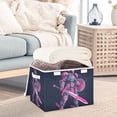 thumbnail image 5 of Foldable Fabric Storage Bin With Handle Collapsible Basket Box Storage With Lid Organizer The Warrior, 5 of 7