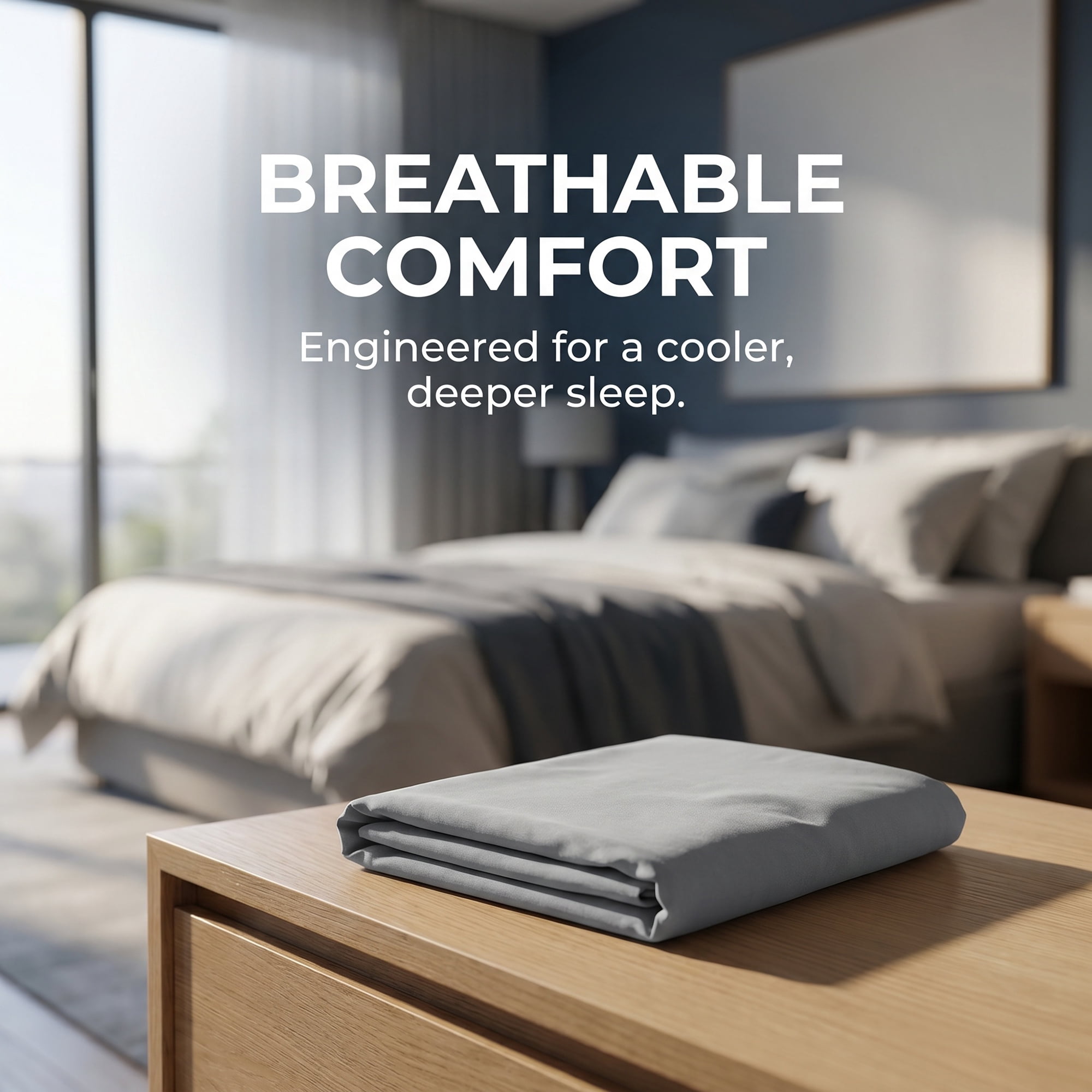 Unique Bargains Standard-size Zippered Pillow Protector Waterproof Polyester Gray