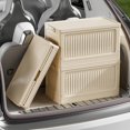 thumbnail image 1 of Feltree Folding Box Plastic Box Box Pulley Rectangle with Lid Crate Storage Box Organiser Outdoor Storage Box, 1 of 8