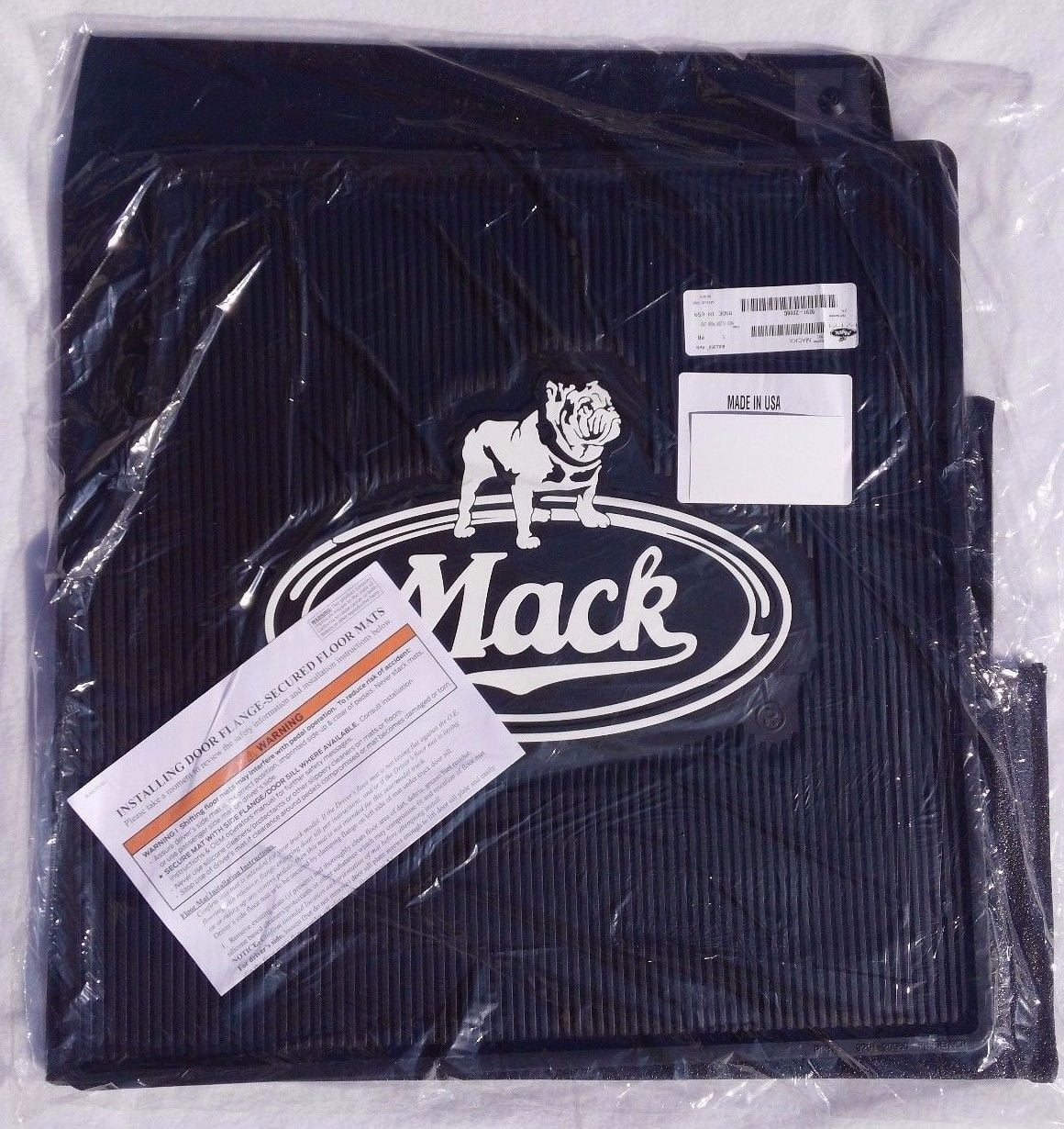 Mack Truck OEM Rubber Floor Mats/Logo Granite Pinnacle Vision Rawhide
