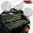 thumbnail image 6 of Uorisanigo UTV Seat Cover Scratch-Proof Green Camo American Flag Mule Bench Seat Cover Compatible with Kawasaki Mule 3000 3010 3020, Replacement UTV Accessories Non-Slip Seats Cushion, 6 of 7
