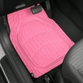 thumbnail image 4 of Carbella Pink Car Mats, 3 Piece Full Set Waterproof Trim-to-Fit Pink Floor Mats for Cars Trucks SUV, Deep Dish All-Weather Pink Car Floor Mats, Flexible Rubber Automotive Floor Mat Set for Women, 4 of 10