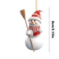 thumbnail image 3 of Clearance! Christmas Pendant With Snowman 2D Snowman Decoration Style Christmas Tree Ornament Snowman Backpack Pendant Christmas Ornament Indoor Christmas Decoration, 3 of 5