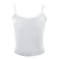 thumbnail image 4 of MIXUE Tank Top for Women Summer Solid Color Fashionable Sexy Lace Suspender Camisole Vest Holiday Wear,White,XL, 4 of 4