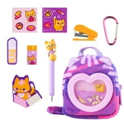 Real Littles Liquid Charms, Liquid Filled Micro-Sized Backpack, Reveal 6 Cute, Tiny Animal Themed Stationery Surprises, Styles Vary, Ages 6+