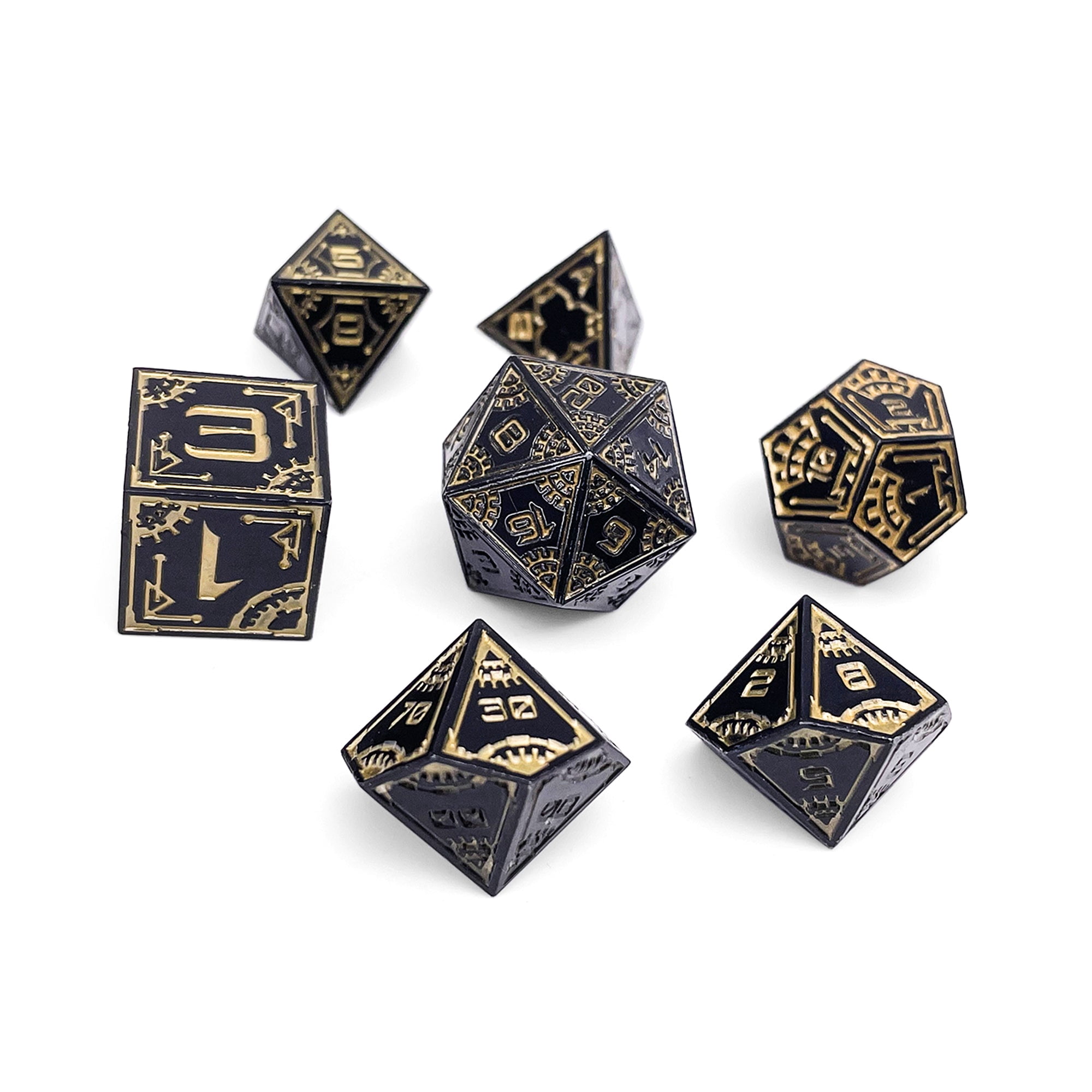 DnD Dice | Eclipse - Space Dice 7 Piece RPG Set | Norse Foundry