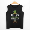 thumbnail image 3 of Dibs on The Redhead Men'S Muscle T-Shirt, Sleeveless, Muscle Tank Tee Top M, 3 of 7
