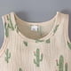 thumbnail image 5 of Conjunto De Dos Piezas Para Bebés, Niños Y Niñas, Sin Mangas, Con Estampado De Cactus Arcoíris, Pantalones Cortos, Camiseta Sin Mangas Odeerbi LM103-9865, 5 of 7
