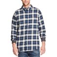 thumbnail image 1 of Camisa a cuadros de franela resistente a la intemperie para hombre, azul, XX-Large, 1 of 1