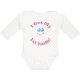 thumbnail image 3 of Inktastic I Got My 1st Tooth Girls Long Sleeve Baby Bodysuit, 3 of 5