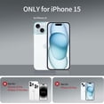 thumbnail image 2 of for iPhone 15 Magnetic Case, Built in Magnets Compatible with MagSafe, Clear Hard PC Back Cover + Soft TPU Frame Slim Bumper Case for iPhone 15 （6.1"）,Clear, 2 of 13