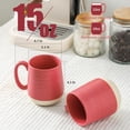 thumbnail image 2 of Juego de 4 tazas de café Hasense de porcelana de 450 ml aptas para lavavajillas, 2 of 7