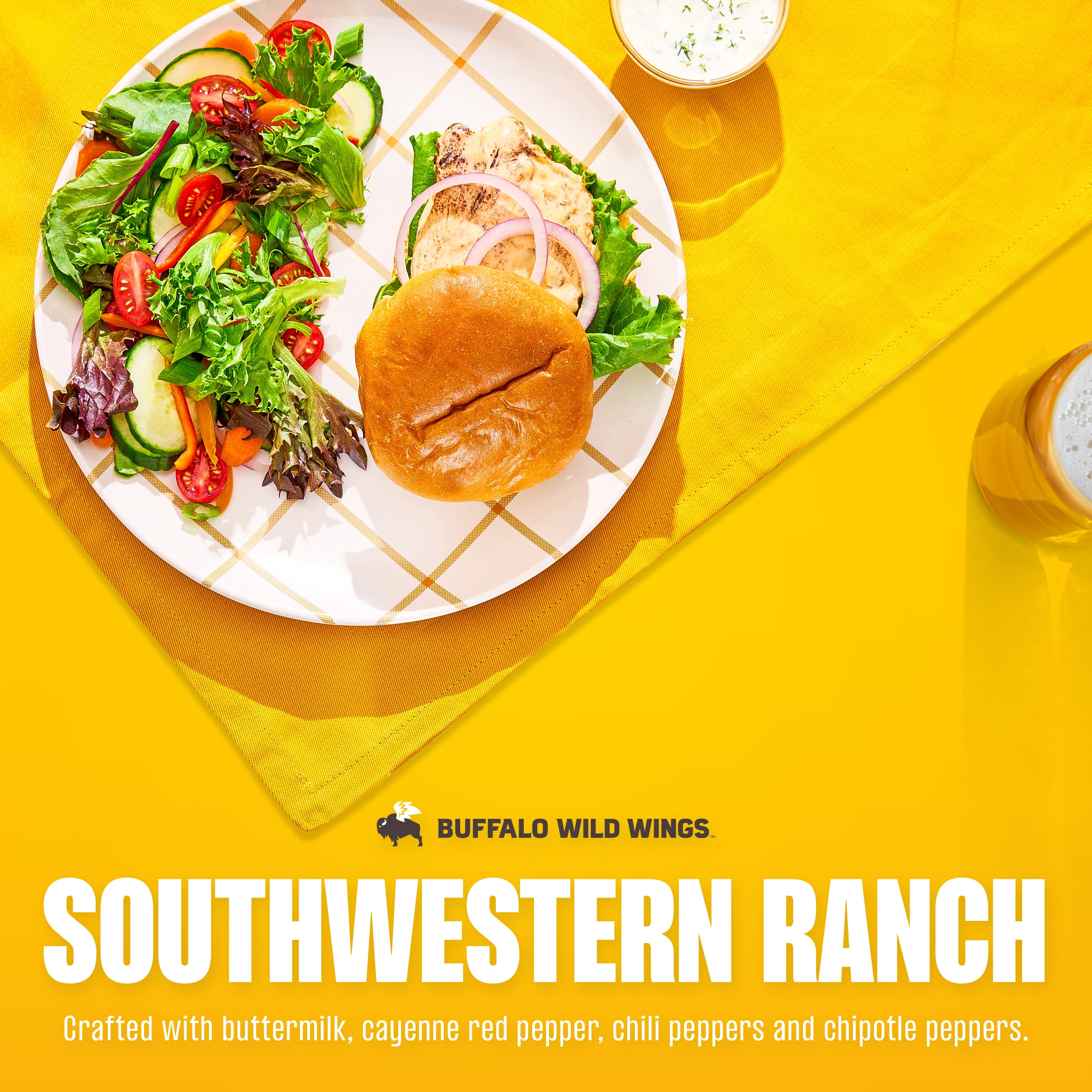 (2 pack) Buffalo Wild Wings Southwestern Ranch Sauce, 12 fl. oz.