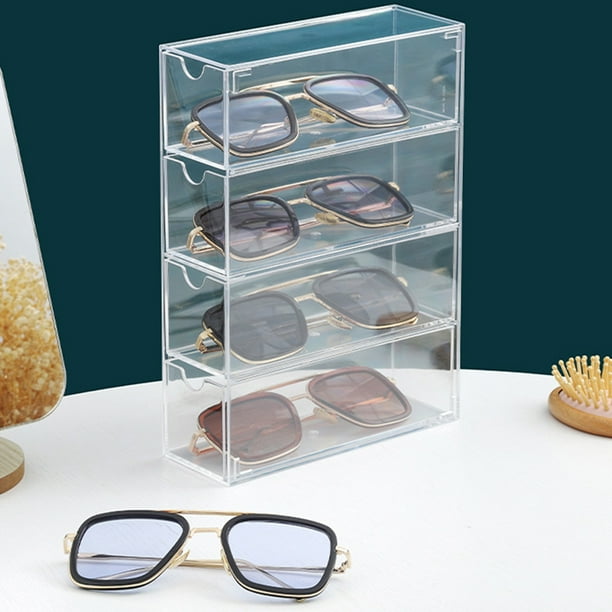 Tier Sunglasses Organiser with Drawers, Acrylic Eyeglass