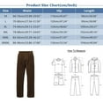 thumbnail image 3 of ZRBYWB Men's Pants Men Spring Autumn Fashion Casual Casual Pants Solid Color Straight Loose Sweatpants Corduroy Casual Pants Work Pants For Men, 3 of 5