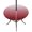 Red, variant on Round Outdoor Tablecloth with Umbrella Hole and Zipper, Beige Brown Ombre Fitted Table Cover with Elastic Edge for 45-54 Inch, Modern Abstract Art Gradient Aesthetics Waterproof Patio Tablecoths