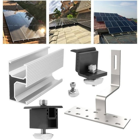 

Pv Solar Brick Roof Mounting Set 1 Module Bracket Rail Roof Hook 30-50 mm Thick