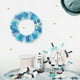 thumbnail image 5 of Sinkoo Sea Glass Wreath - Handmade 8.5 Inch Beach Wreath, Coastal Style Christmas Decor Wreaths for Home Decor, Door, Window, Kitchen Cabinet, Chair and Wall (Blue), 5 of 6
