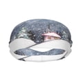 thumbnail image 2 of Wukai Watercolor Winter Landscape For Christmas Sports sweatband,Men & Women Sweatband Headband for Running, Cross Training, Racquetball, Working Out, 2 of 7