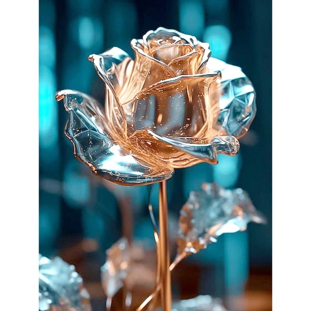 (A3364) Diamantes Completos Flores Cristal Serie Flores Y Plantas Diamantes Redondos Pinturas Diamantes Resina 30*40CM