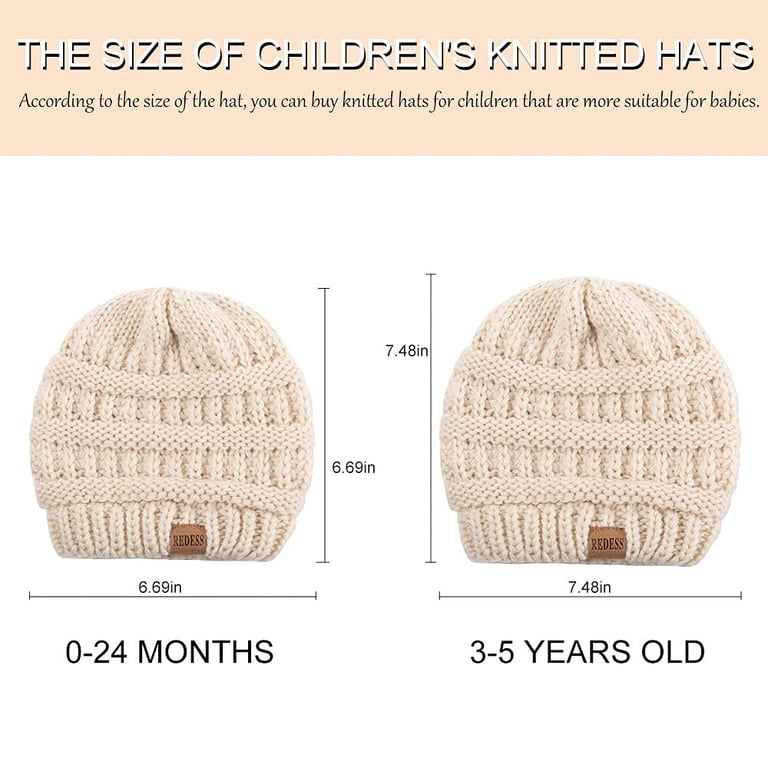 REDESS Baby Winter Beanie Hat, 3-Pack photo 5