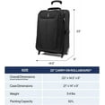thumbnail image 6 of Softside Expandable Upright 2 Wheel Carry on Luggage, Lightweight Suitcase, Men and Women, Black, Carry On 22-Inch, 6 of 7