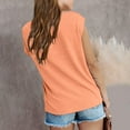 thumbnail image 4 of REDARER Girls Short Sleeve Hooded Top With Pocket Comfortable Casual Tee For Summer Home School Beach Activities,Color:Orange,Size:9-10 Years, 4 of 5
