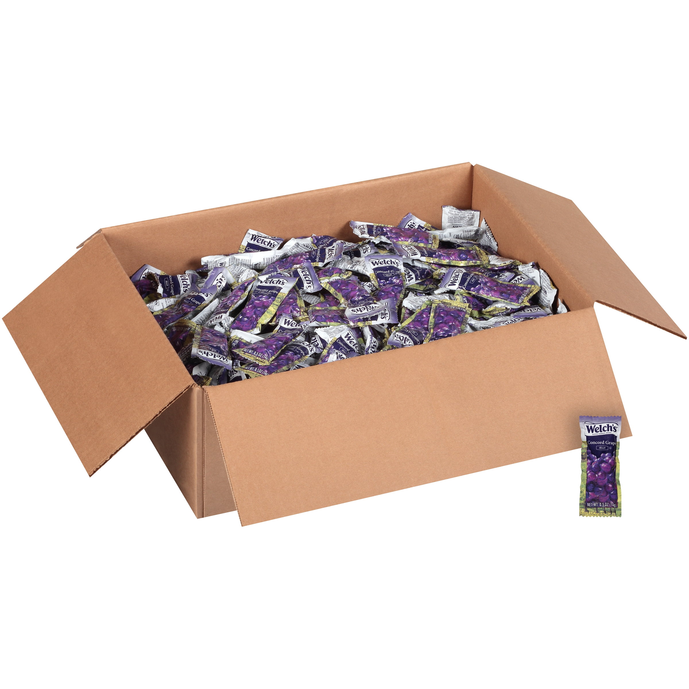 WELCH'S Single Serve Concord Grape Jelly, 0.5 oz. Packets (Pack of 500)
