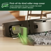 iRobot Roomba Max 705 Combo Robot Vacuum & Mop +AutoWash Dock،ممسحة دوارة ذاتية التنظيف،فرشاتين، تفريغ ذاتي،غسيل حراري وتجفيف،ليدار، يتجنب العوائق، موديل X185020