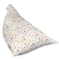 thumbnail image 2 of Giraffe Lounger Chair Bag, Young Giraffes in with Palm Trees Toddler Cartoon, High Capacity Storage with Handle Container, Lounger Size, Pale Yellow Pale Pink, by Ambesonne, 2 of 5