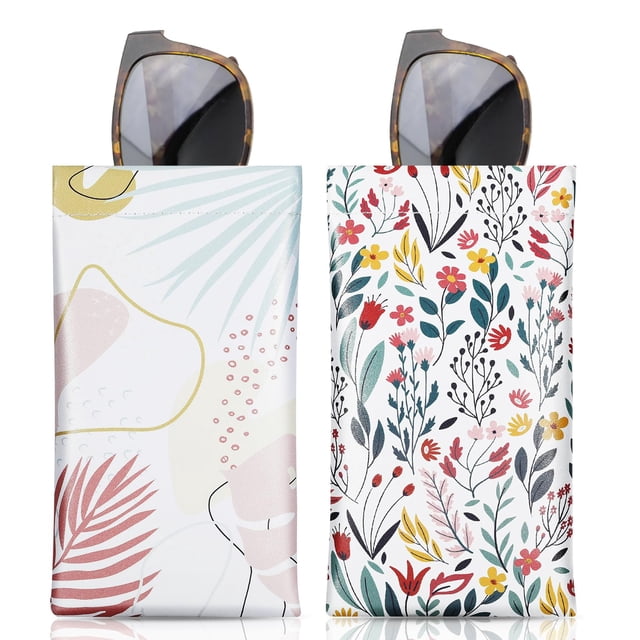 Funda para gafas MoKo Squeeze Top de piel antiarañazos (paquete de 2)