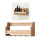 thumbnail image 4 of Estante de pared para vino Macarena botellero de madera montado en la pared, 4 of 8