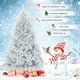 thumbnail image 3 of Árbol de Navidad GOFLAME, oropel plateado de 6 pies con 1036 puntas de rama, 3 of 9
