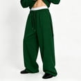 thumbnail image 5 of Mens Baggy Sweatpants Wide Leg Casual Drawstring Elastic Waist Open Bottom Loose Lounge Athletic Pants, 5 of 6