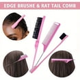 thumbnail image 2 of 6pcs/Set Wigs Install Accessories Set, Edge Control Wax, Hair Wax Stick, Lace Front Melting Elastic Headband, Rat Tail Comb, Teasing Comb, Edge Control Hair Brush, 2 of 5