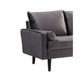 thumbnail image 5 of Home Square 2 Piece Mid-Century Velvet Living Room Loveseat Set in Gray, 5 of 8