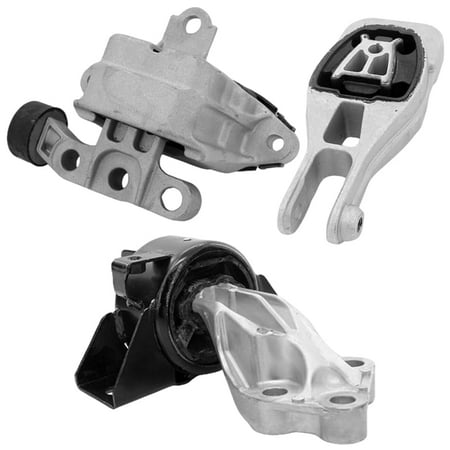 4M Auto Parts Hydraulic Right Engine Mount Rear Lower Engine Torque Strut Mount & Left Upper Automatic Transmission Mount 3PCS Set. Parts 3399 3293 3386