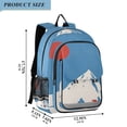thumbnail image 2 of FORMRS Unisex School Backpack 17" Student Travel Bag with Laptop Compartment, Snow Mountain, 2 of 7