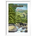 thumbnail image 2 of Art.com Leconte Creek and Mt. Leconte - Great Smoky Mountains National Park, TN Art Print by Lantern Press, White Frame Wall Art, 17" x 23", 2 of 5