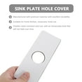 thumbnail image 4 of MLINS  2 Pcs Kitchen Faucet Cover Bathroom Sink Hole Panel Sinks Plate, 4 of 6