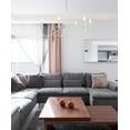 thumbnail image 6 of Living District Rohan 6-Light Transitional Metal Chandelier in Brass/Black, 6 of 7