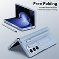 thumbnail image 4 of ELEHOLD Rugged Case for Samsung Galaxy Z Fold 5 Case with Built-in Screen Protector, Invisible Kickstand,Hinge Protector,Free Stylus Pen, Lens Protection Samsung Z Fold 5 Shockproof Case,Blue, 4 of 7
