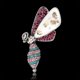 thumbnail image 3 of Broche de cristal rosa Yuyangstore Retro de animales, 3 of 8