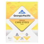 Georgia-Pacific White Card Stock, 8.5" x 11", 110 lb, 150 Sheets, New