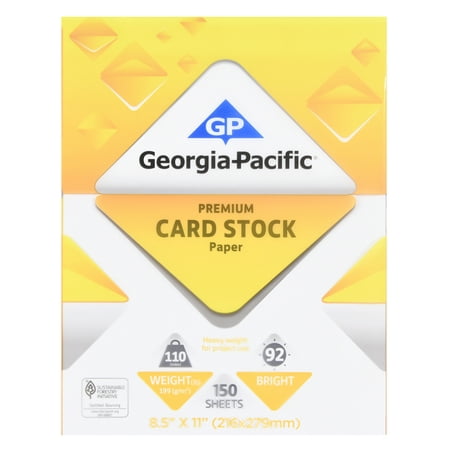 Georgia-Pacific White Cardstock Paper, 8.5